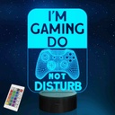 Lampara Gamer Do Not Disturb I'm Gaming Night Light