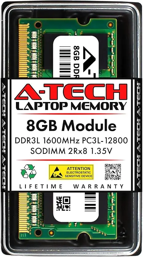 A-Tech 8GB DDR3/DDR3L 1600MHz PC3L-12800 (PC3-12800) 