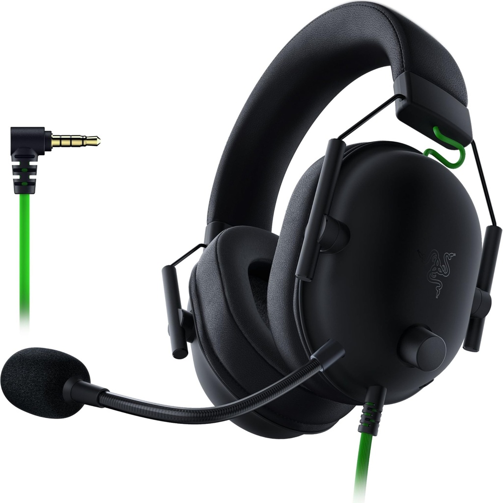 Audifonos Gaming Razer BlackShark V2 X Black - Jack 3.5mm - 7.1 Surround Sound - PC, PS4, PS5, Switch