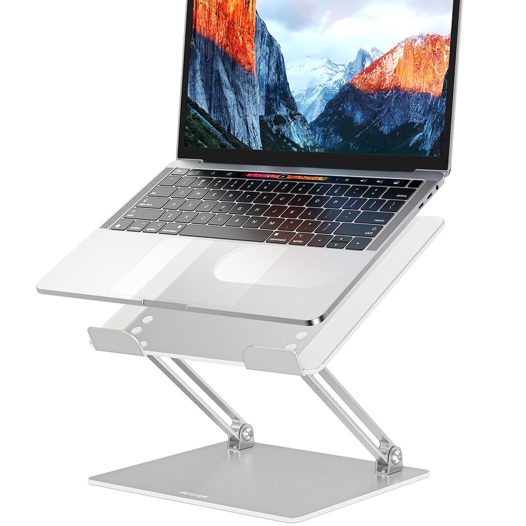 BASE DE LAPTOP -C BESIGN LS10 - Soporte de aluminio para portátil/computadora, soporte ergonómico ajustable para portátil