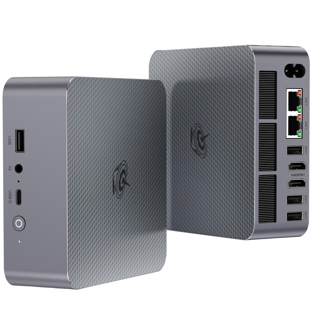 Beelink Mini PC AMD Ryzen 5 6600U, 24GB LPDDR5 500GB PCIE4.0 SSD, mini computadora con AMD Radeon 660M, Dual LAN/Dual 4K Display/USB3.2/WiFi6/BT5.2 / Hogar/Oficina/Gaming Micro PC