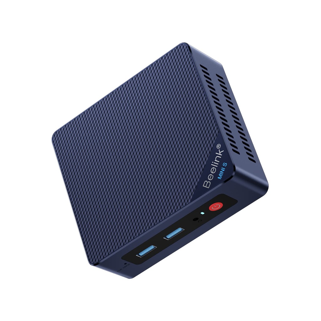 Beelink Mini PC S12 Pro, Intel 12ª generación Alder Lake - N100(hasta 3.4 GHz), 8 GB DDR4 RAM 256 GB M.2 SSD, soporta para computadora de escritorio 4K Dual Display/USB3.2/WiFi 6/BT5.2/Gigabit