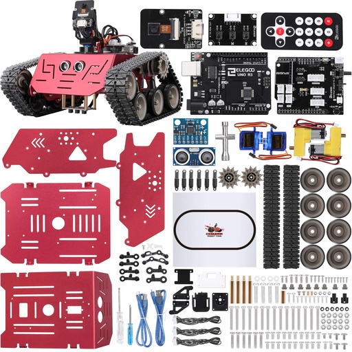 [JONT-00011532] ELEGOO Kit de tanque de robot Conqueror con UNO R3