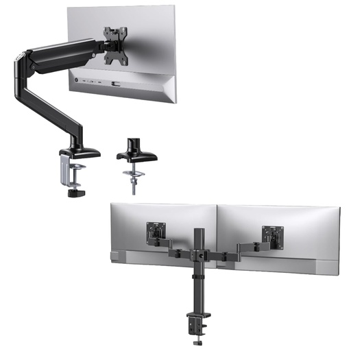 [BM-00010899] ErGear Brazo de monitor único para pantallas de 13 a 34 pulgadas, de gas ajustable