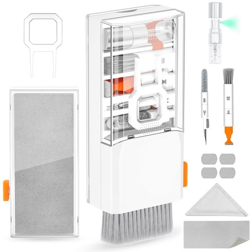[ACLA-00009182] Kit de limpieza electrónica 10 en 1 - para laptop, teclados, pantallas, MacBook, iPad, teléfonos, iPhone, audifonos, camaras.