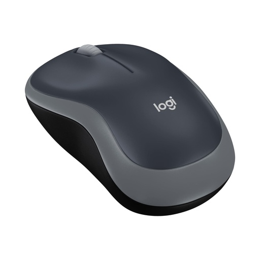 [MUSE-00011314] Logitech Ratón inalámbrico M185, 2.4 GHz con mini receptor USB, duración de la batería de 12 meses, seguimiento óptico de 1000 DPI, PC/Mac/computadora portátil ambidiestro, color gris Swift