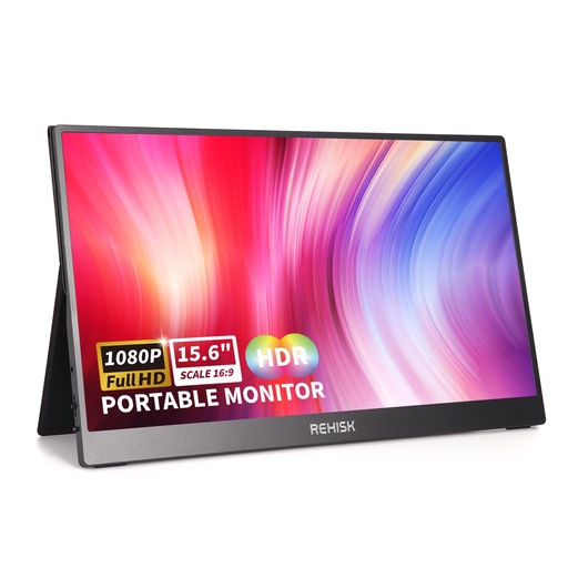 [MNT-00008088] Monitor Portatil ReHisk - 15.6" Full HD IPS - HDMI & USB-C - HDR Ready