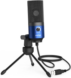 [MCRF-00006889] Microfono USB De Condensador FIFINE K669L - Cardioide Para PC, PS4, Mac - Para Streaming - Podcast - Twitch. (Blue)