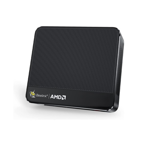 [PC-00013249] Beelink Mini PC SER5 MAX, AMD Ryzen 7 7735HS (6 nm, 8C/16T) hasta 4.75 GHz, mini computadora de 24 GB LPDDR5 RAM 1 TB NVME SSD, PC de escritorio 4K a 60 Hz pantalla triple, mini computadora de juegos WiFi6/BT5.2/HTPC/W-11 Pro 