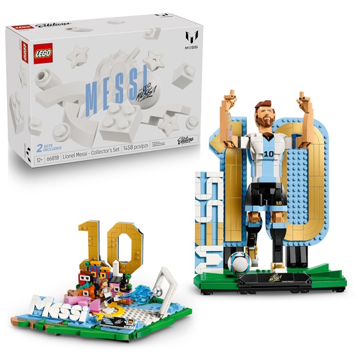 [PR-00082] LEGO Editions Lionel Messi - Juego de coleccionista, juguete de construcción para niños, coleccionable de fútbol, decoración deportiva para niños y niñas, a partir de 12 años, idea de regalo para