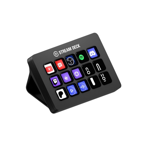 [PR-00098]  Elgato Stream Deck MK.2 – Controlador de estudio, 15 teclas macro, activa acciones en aplicaciones y software como OBS, Twitch, YouTube y más, funciona con Mac y PC