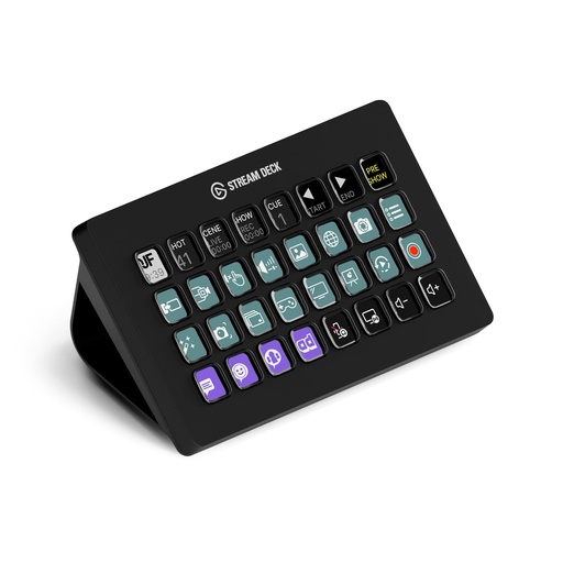 [PR-00102] Elgato Stream Deck XL – Controlador de estudio avanzado, 32 teclas macro, activa acciones en aplicaciones y software como OBS, Twitch, YouTube y más, funciona con Mac y PC 