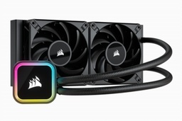 [DSPD-00009372] Corsair iCUE H100i RGB Elite - Enfriador líquido para CPU (16 LED RGB dinámicos, ventiladores FDB de 4.724 in AF Elite Series, radiador de 9.449 in, compatible con software iCUE, enchufes LGA 1700,