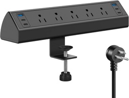 [RGT-00010541] Regleta de alimentación USB C, estación de carga rápida total de 40 W, 4 puertos USB C PD de 20 W