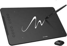 [TDG-00010544] XPPen - Tableta de dibujo Deco 01 V3 actualizada, 16384 niveles de presión sin batería, tableta gráfica OSU de 10 x 6 pulgadas, 8 teclas de acceso rápido para arte digital, enseñanza, almohadilla