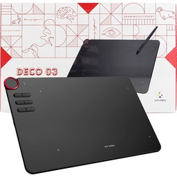 [TDG-00010548] XPPen Deco 03 - Tableta de dibujo de gráficos digitales inalámbrica de 2.4G
