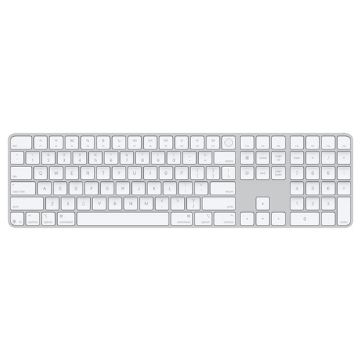 [PR-00231] Apple - Teclado Magic Keyboard con Touch ID y teclado numérico para modelos Mac con Apple Silicon - Inglés estadounidense - Teclas blancas