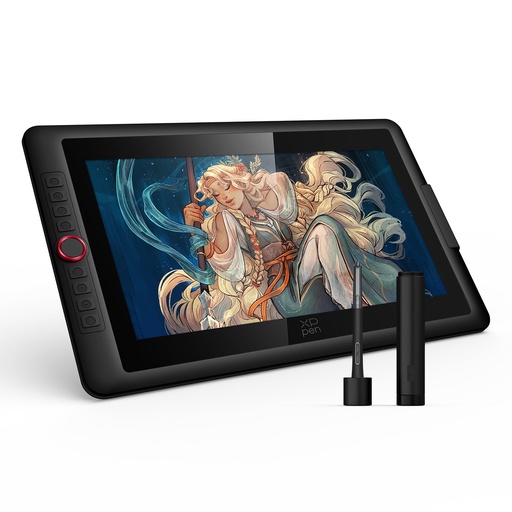[PR-00300] XPPen Artist 15.6 Pro V2 Tableta de Dibujo con Pantalla, Lápiz Digital de Presión 16K, Tableta de Arte Digital con Vidrio Antirreflejos Completamente Laminado, Soporte Ajustable, 8 Teclas de Acceso