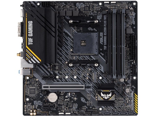 [TJM-00012276] ASUS TUF Gaming A520M-PLUS (WiFi) AMD AM4 (3ª generación Ryzen™) placa base microATX (soporte M.2, Wi-Fi 802.11ac, DisplayPort, HDMI, D-Sub, USB 3.2 Gen 1 Type-A y Aura direccionable Gen 2