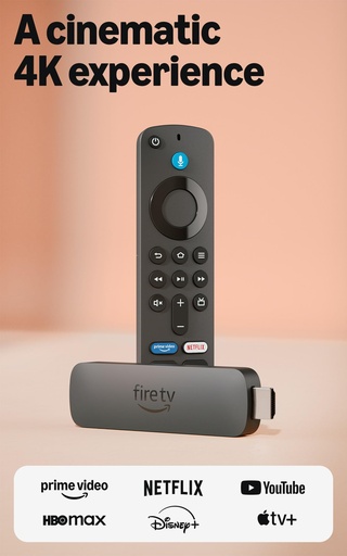 [ADIO-00010992] Amazon Fire TV Stick 4K (modelo más reciente), con búsqueda de Fire TV con IA, Wi-Fi 6, streaming de más de 1.5 millones de películas y series, TV en vivo y gratis