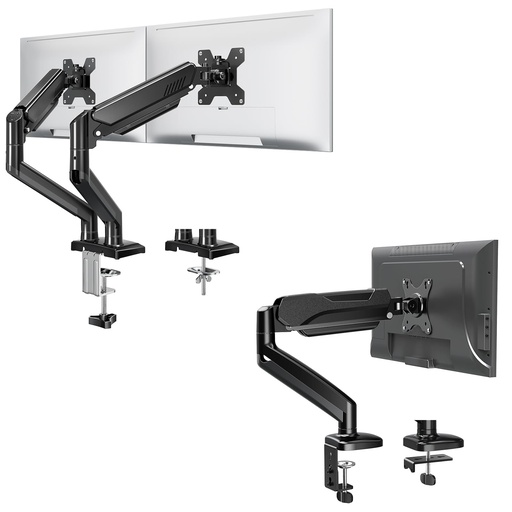 [BM-00005365] Base Para Monitor MOUNTUP a GAS Para Monitor 17" a 32" - Hasta 8Kg - MU0004 (BLACK)